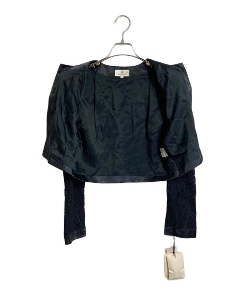 M'S GRACY（エムズグレイシー）M'S GRACY (エムズグレイシー) ジャケット付 セレモニーワンピース　タグ付き　肩パッド付き ブラック サイズ:9ARの古着・服飾アイテム