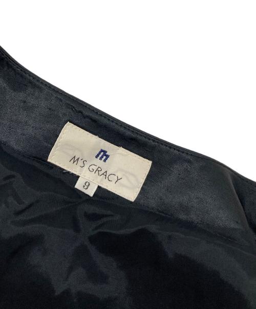 M'S GRACY（エムズグレイシー）M'S GRACY (エムズグレイシー) ジャケット付 セレモニーワンピース　タグ付き　肩パッド付き ブラック サイズ:9ARの古着・服飾アイテム