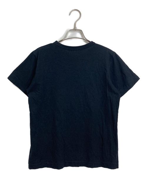 PLAY COMME des GARCONS（プレイコムデギャルソン）PLAY COMME des GARCONS (プレイコムデギャルソン) ロゴTシャツ　コットンTシャツ ブラック サイズ:Lの古着・服飾アイテム