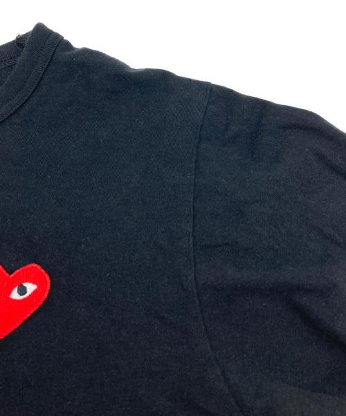 PLAY COMME des GARCONS（プレイコムデギャルソン）PLAY COMME des GARCONS (プレイコムデギャルソン) ロゴTシャツ　コットンTシャツ ブラック サイズ:Lの古着・服飾アイテム