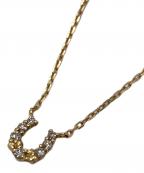 ageteアガット）の古着「K18 ホースシュー ネックレス」｜ゴールド