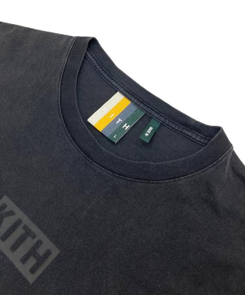 KITH（キス）KITH (キス) ヴィンテージ加工ロゴプリントTシャツ ブラック サイズ:Lの古着・服飾アイテム