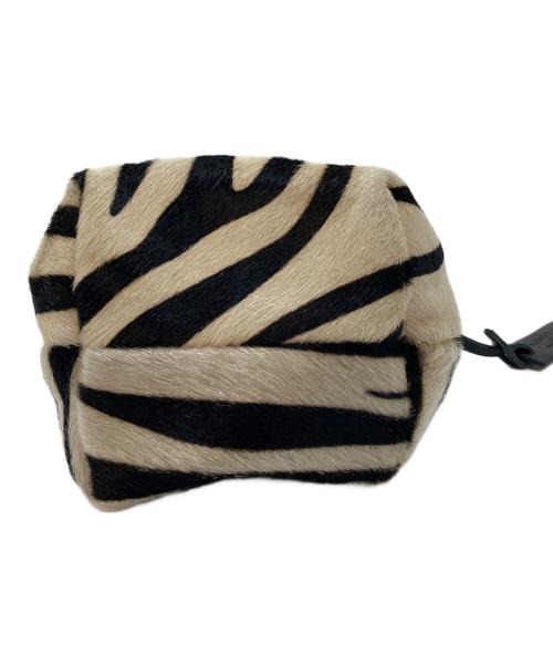 MARCO MASI（マルコマージ）MARCO MASI (マルコマージ) ゼブラ柄ミニバッグ　ハンドバッグ　ショルダーバッグ　ハラコ　 ホワイト×ブラック サイズ:実寸参照の古着・服飾アイテム