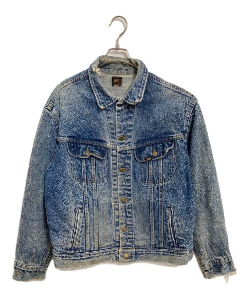 LEE（リー）LEE (リー) 【古着】デニムジャケット　220J USA製　アメリカ製　80s〜90s 80年代から90年代 ケミカルウォッシュデニムジャケット　 インディゴ サイズ:実寸参照の古着・服飾アイテム