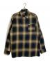 CalTop（キャルトップ）の古着「オンブレチェックシャツ　長袖シャツ　USA製」｜ベージュ×ブラック