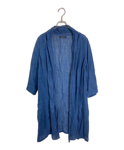 Gungendo Laboratory（グンゲンドウラボラトリー）Gungendo Laboratory (グンゲンドウラボラトリー) リネンカーディガン ネイビー サイズ:不明の古着・服飾アイテム