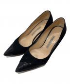 PELLICOペリーコ）の古着「ポインテッドトゥパンプス　ヒールパンプス　セレモニー　イタリア製」｜ブラック