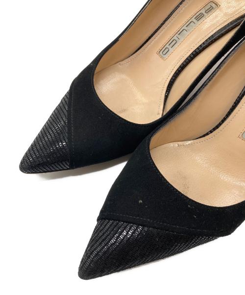 PELLICO（ペリーコ）PELLICO (ペリーコ) ポインテッドトゥパンプス　ヒールパンプス　セレモニー　イタリア製 ブラック サイズ:35 1/2の古着・服飾アイテム