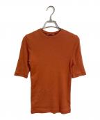 AURALEEオーラリー）の古着「LUSTER RIB TEE  ラスターリブティー  日本製」｜オレンジ