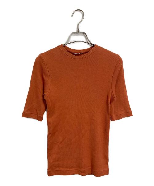 AURALEE（オーラリー）AURALEE (オーラリー) LUSTER RIB TEE  ラスターリブティー  日本製 オレンジ サイズ:1の古着・服飾アイテム