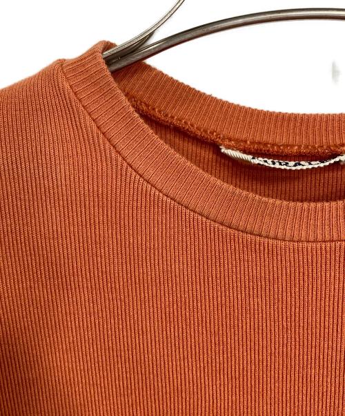 AURALEE（オーラリー）AURALEE (オーラリー) LUSTER RIB TEE  ラスターリブティー  日本製 オレンジ サイズ:1の古着・服飾アイテム