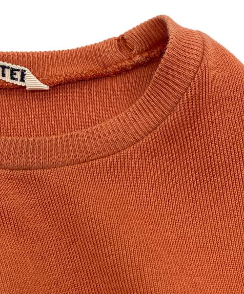AURALEE（オーラリー）AURALEE (オーラリー) LUSTER RIB TEE  ラスターリブティー  日本製 オレンジ サイズ:1の古着・服飾アイテム