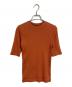 AURALEE（オーラリー）の古着「LUSTER RIB TEE  ラスターリブティー  日本製」｜オレンジ