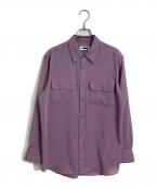 H BEAUTY&YOUTHエイチ ビューティー&ユース）の古着「2POCKET SHIRT　胸ポケット　日本製」｜パープル