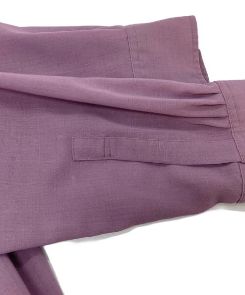 H BEAUTY&YOUTH（エイチ ビューティー&ユース）H BEAUTY&YOUTH (エイチ ビューティー&ユース) 2POCKET SHIRT　胸ポケット　日本製 パープル サイズ:Sの古着・服飾アイテム