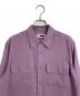 H BEAUTY&YOUTH (エイチ ビューティー&ユース) 2POCKET SHIRT　胸ポケット　日本製 パープル サイズ:S：5000円