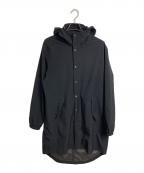 UNITED ARROWSユナイテッドアローズ）の古着「PACKABLE コート　フード付きコート」｜ブラック