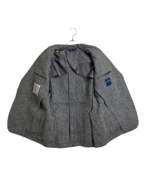 BROOKS BROTHERS（ブルックスブラザーズ）BROOKS BROTHERS (ブルックスブラザーズ) Harris Tweed (ハリスツイード) ソリッド 段返り3釦 ノーフォークジャケット グレー サイズ:Mの古着・服飾アイテム