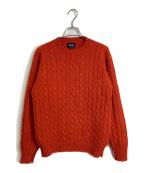 DRAKE'Sドレイクス）の古着「ローゲージニット」｜オレンジ