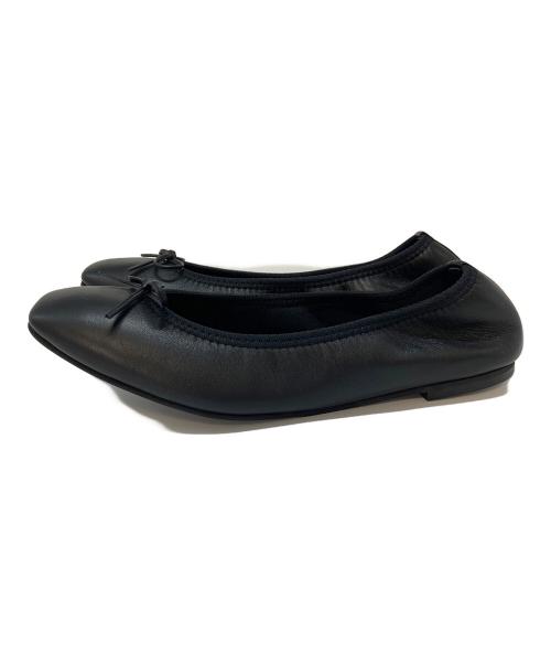 DRESSTERIOR（ドレステリア）DRESSTERIOR (ドレステリア) ソフトレザーバレエシューズ　フラットシューズ　スクエアトゥシューズ7 ブラック サイズ:37の古着・服飾アイテム
