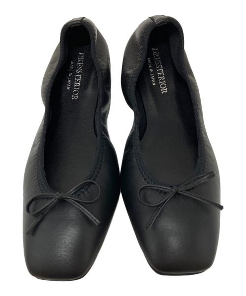 DRESSTERIOR（ドレステリア）DRESSTERIOR (ドレステリア) ソフトレザーバレエシューズ　フラットシューズ　スクエアトゥシューズ7 ブラック サイズ:37の古着・服飾アイテム