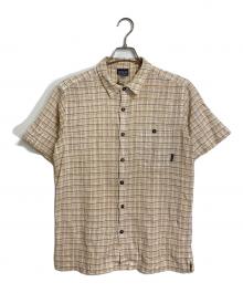 Patagonia（パタゴニア）の古着「A/C シャツ 52921SP11 楊柳クレープ 半袖 コットン チェックシャツ ボックスシャツ　2011年製」｜ベージュ