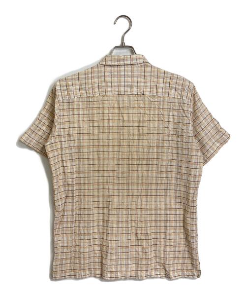 Patagonia（パタゴニア）Patagonia (パタゴニア) A/C シャツ 52921SP11 楊柳クレープ 半袖 コットン チェックシャツ ボックスシャツ　2011年製 ベージュ サイズ:Mの古着・服飾アイテム