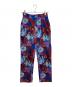 KENZO（ケンゾー）の古着「フラワープリントシンチバックコーデュロイパンツ　花柄」｜パープル×ブルー