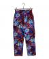 KENZO (ケンゾー) フラワープリントシンチバックコーデュロイパンツ　花柄 パープル×ブルー サイズ:36：4500円