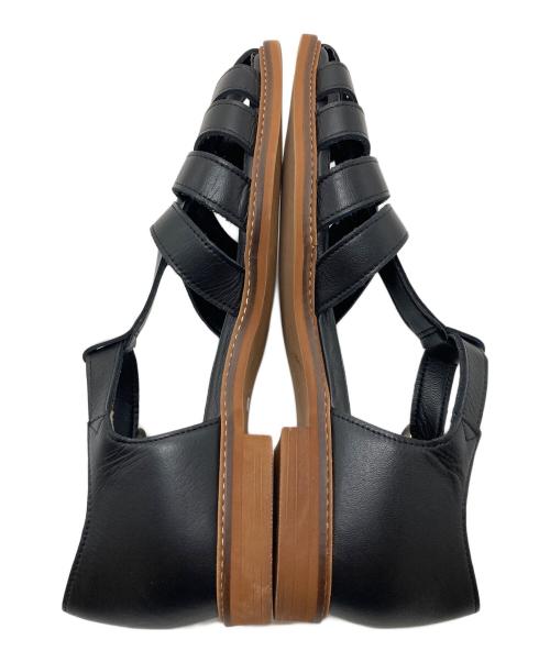 NAGATA SHOES（ナガタ シューズ）NAGATA SHOES (ナガタ シューズ) グルカサンダル　ローヒールサンダル　日本製 ブラック サイズ:23の古着・服飾アイテム