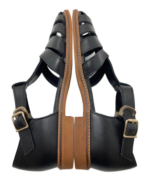 NAGATA SHOES（ナガタ シューズ）NAGATA SHOES (ナガタ シューズ) グルカサンダル　ローヒールサンダル　日本製 ブラック サイズ:23の古着・服飾アイテム
