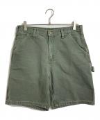 CarHarttカーハート）の古着「【古着】ダック地ペインターハーフパンツ　5ポケット　オリジナルレングス」｜モスグリーン MOS