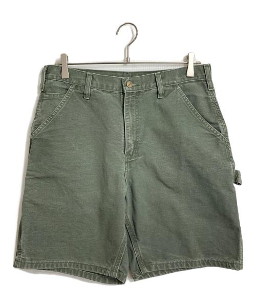 CarHartt（カーハート）CarHartt (カーハート) 【古着】ダック地ペインターハーフパンツ　5ポケット　オリジナルレングス モスグリーン MOS サイズ:32の古着・服飾アイテム