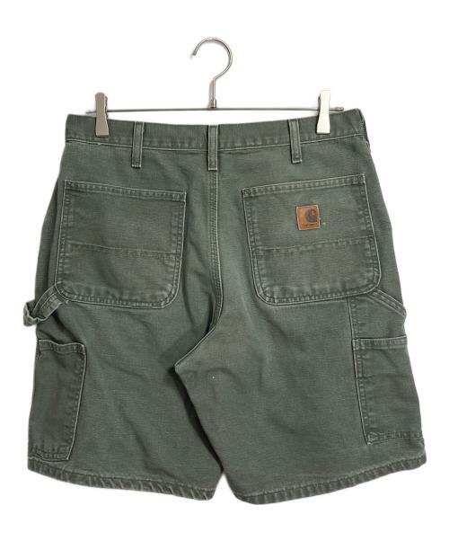 CarHartt（カーハート）CarHartt (カーハート) 【古着】ダック地ペインターハーフパンツ　5ポケット　オリジナルレングス モスグリーン MOS サイズ:32の古着・服飾アイテム