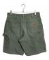 CarHartt (カーハート) 【古着】ダック地ペインターハーフパンツ　5ポケット　オリジナルレングス モスグリーン MOS サイズ:32：6000円
