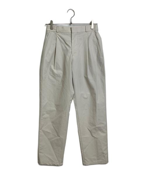 UNITED ARROWS（ユナイテッドアローズ）UNITED ARROWS (ユナイテッドアローズ) タイプライターハーフギャザーテーパード1プリーツパンツ アイボリー サイズ:S 未使用品の古着・服飾アイテム