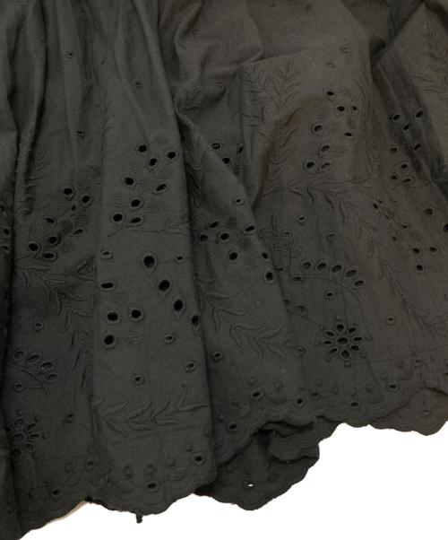 Spick and Span（スピック＆スパン）Spick and Span (スピックアンドスパン) エンブロイダリーレーススカート ブラック サイズ:38の古着・服飾アイテム
