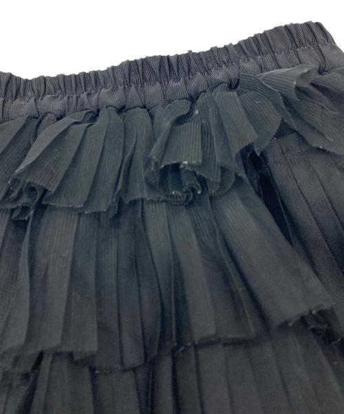 1er Arrondissement*（プルミエアロンディスモン）1er Arrondissement* (プルミエアロンディスモン) フォイルプリントリネンスカート ベージュ サイズ:36の古着・服飾アイテム