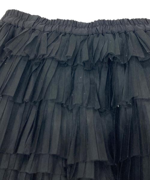 1er Arrondissement*（プルミエアロンディスモン）1er Arrondissement* (プルミエアロンディスモン) フォイルプリントリネンスカート ベージュ サイズ:36の古着・服飾アイテム