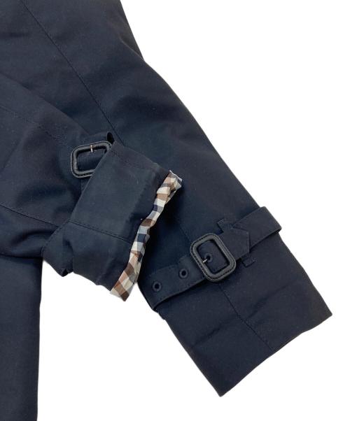 Aquascutum（アクアスキュータム）Aquascutum (アクアスキュータム) ライナー付きトレンチコート ネイビー サイズ:6の古着・服飾アイテム