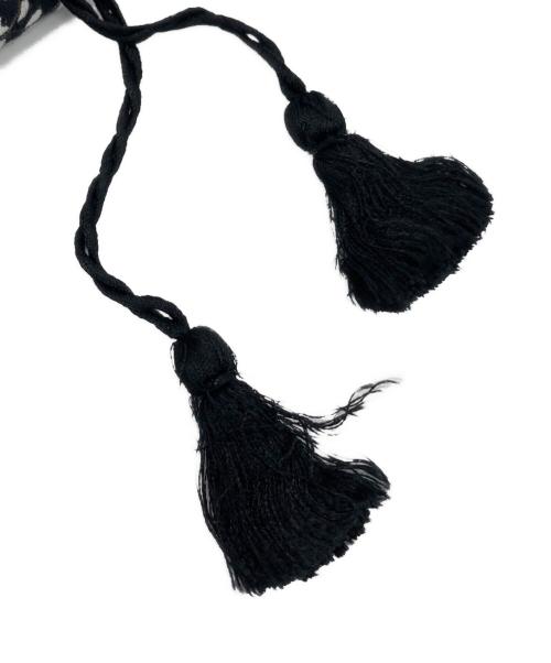 sara mallika（サラマリカ）sara mallika (サラマリカ) リーフ柄ギャザーワンピース ブラック サイズ:FREEの古着・服飾アイテム