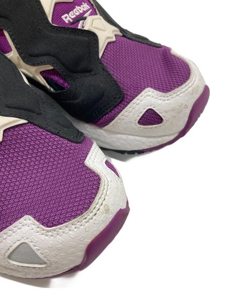 REEBOK（リーボック）REEBOK (リーボック) INSTAPUMP FURY 95  ポンプ　インスタポンプフューリー　ポンプフューリー　カジュアルスニーカー ブラック×パープル サイズ:US5 1/2の古着・服飾アイテム