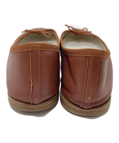 repetto（レペット）Repetto (レペット) レザー Cendrillon Ballerinas パンプス　フラットパンプス　フラットシューズ　バレエシューズ　フランス製 ブラウン サイズ:38の古着・服飾アイテム