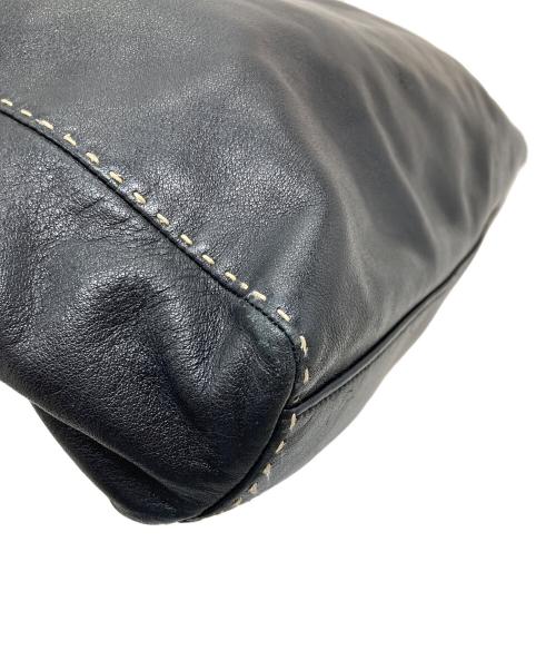 LAUREN RALPH LAUREN（ローレンラルフローレン）LAUREN RALPH LAUREN (ローレンラルフローレン) レザートートバッグ　ハンドバッグ　レザーバッグ ブラック サイズ:実寸参照の古着・服飾アイテム