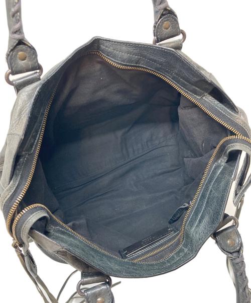 BALENCIAGA（バレンシアガ）BALENCIAGA (バレンシアガ) エディターズバッグ　ヴィンテージ加工バッグ　2WAYバッグ　イタリア製 ブラック サイズ:実寸参照の古着・服飾アイテム