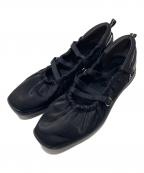 Le Talonル タロン）の古着「エラスティックスニーカー　パンプススニーカー　ローヒール」｜ブラック