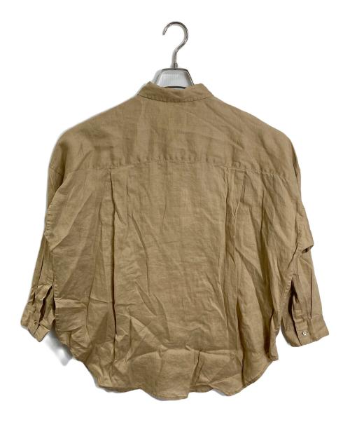 Spick and Span（スピック＆スパン）Spick and Span (スピック＆スパン) 80リネンカシュクールビッグシャツ ベージュ サイズ:FREE 未使用品の古着・服飾アイテム