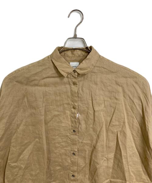 Spick and Span（スピック＆スパン）Spick and Span (スピック＆スパン) 80リネンカシュクールビッグシャツ ベージュ サイズ:FREE 未使用品の古着・服飾アイテム