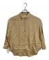 Spick and Span（スピック＆スパン）の古着「80リネンカシュクールビッグシャツ」｜ベージュ