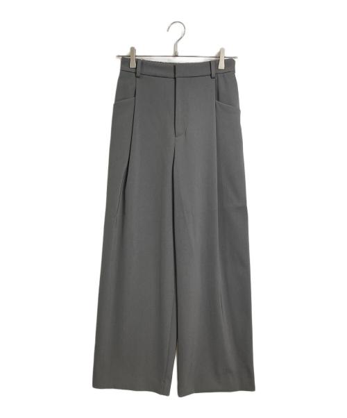 BEAUTY&YOUTH（ビューティーアンドユース）BEAUTY&YOUTH (ビューティーアンドユース) ツイル バックゴム ストレート パンツ グレー サイズ:Mの古着・服飾アイテム